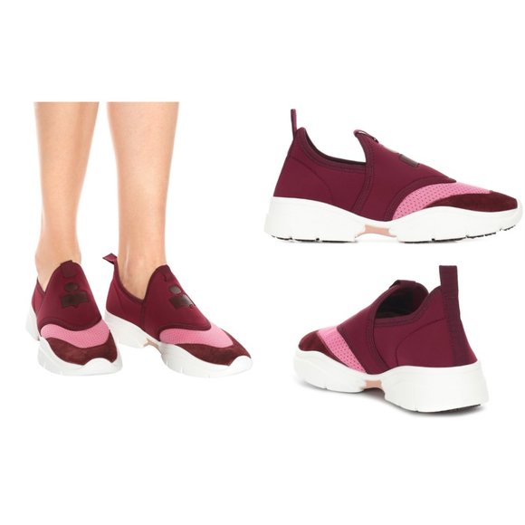 NEW Isabel marant kaisee burgundy sneaker size 40 - Picture 3 of 8